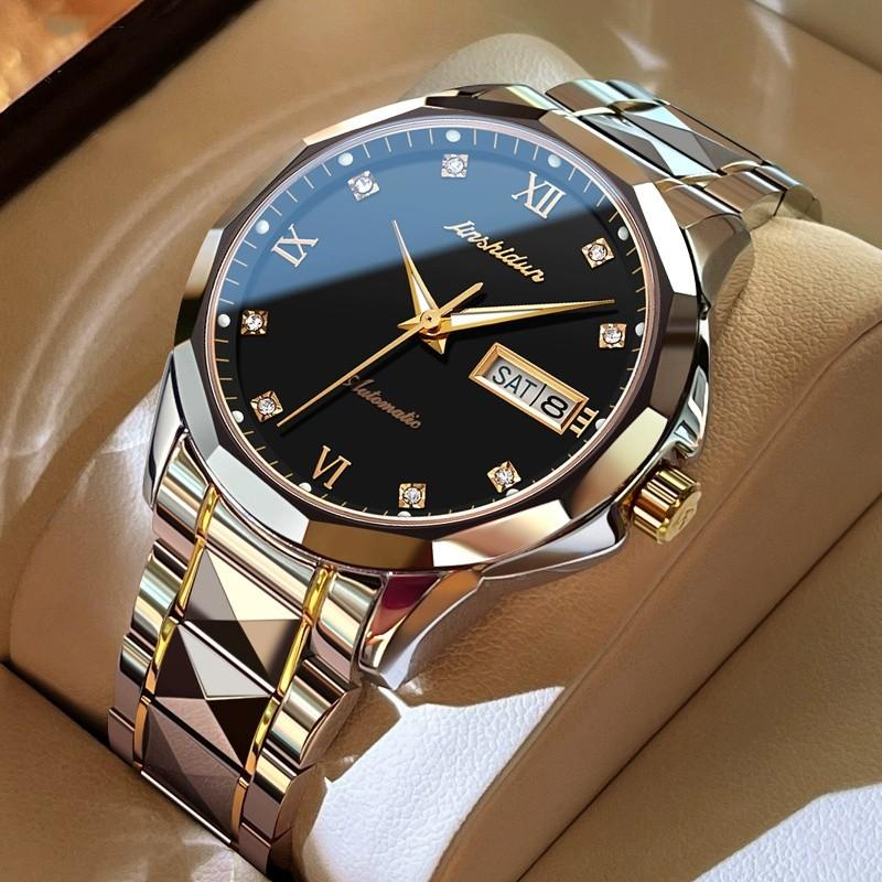 Mới Chính Hãng Thụy Sĩ Thương Hiệu Nổi Tiếng Longines Đồng Hồ Cơ Rỗng Cơ Kinh Doanh Thép Vonfram Chống Thấm Nước Đồng Hồ Nam