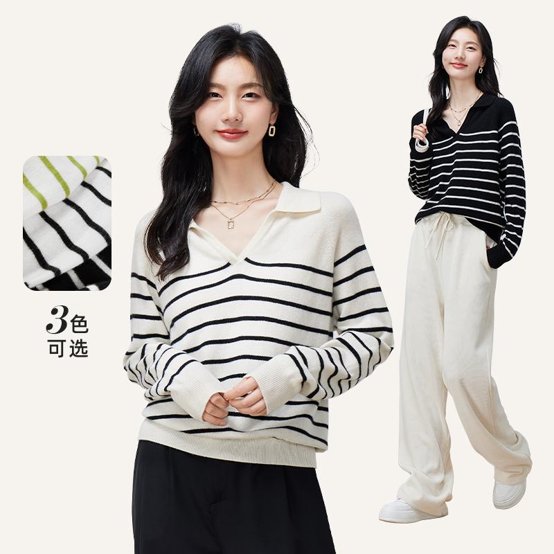 Áo Len Sọc Nhiều Màu Steve&Vivian 100% Wool