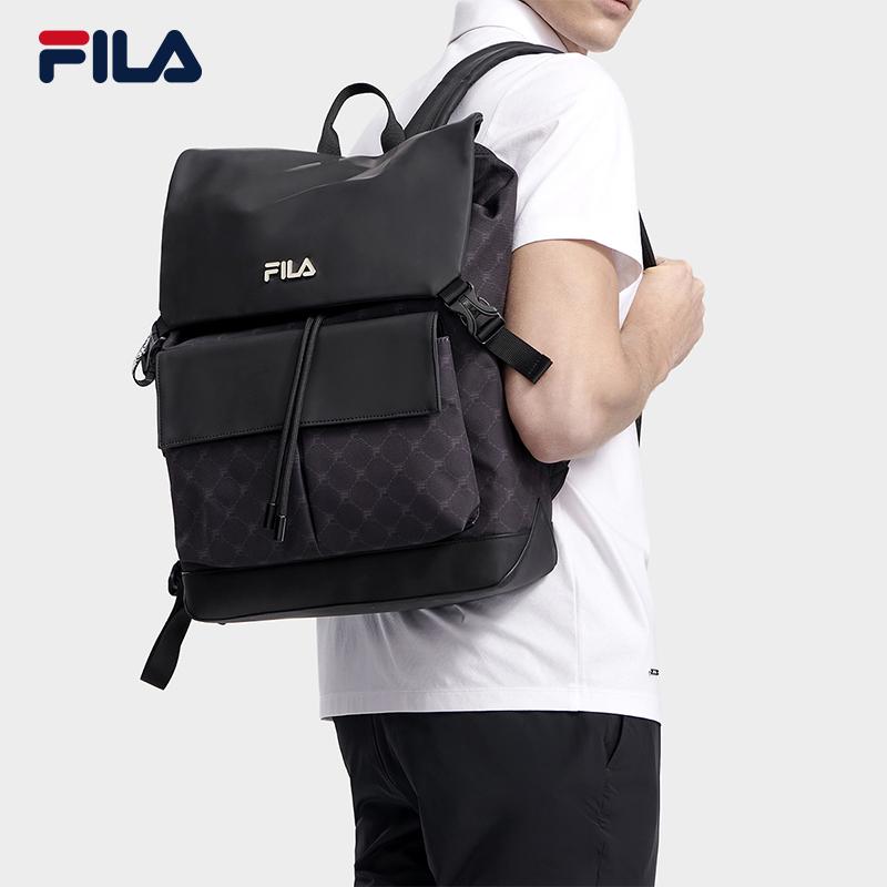 FILA Fila chính thức túi nam ba lô mùa hè 2023 mới ba lô túi đi lại bình thường túi học túi đựng máy tính