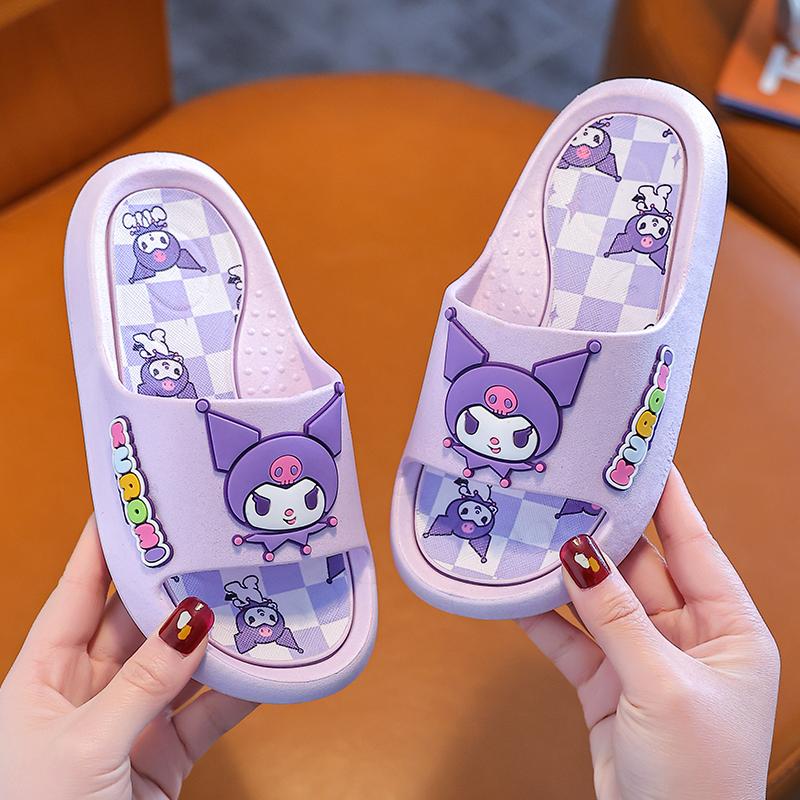 Sanrio chính hãng công chúa gió bé gái dép đi trong nhà mùa hè trong nhà chống trơn trượt đế mềm cho bé gái và dép đi trong nhà