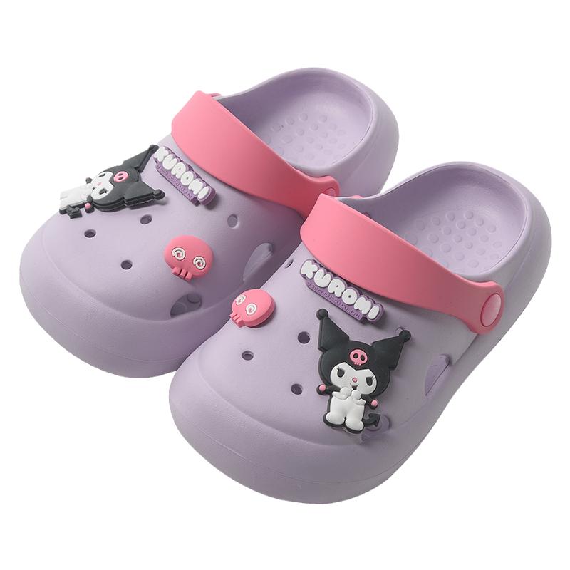 Nữ Sinh Croc Giày Sanrio Giày Đi Biển Hoạt Hình Dễ Thương Tắm Chống Trơn Trượt Đế Mềm Đeo Hoạt Hình Dép Trẻ Em