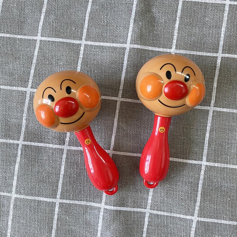 Anpanman Đồ chơi cầm tay cho bé sơ sinh Anpanman lục lạc nhẹ nhàng cho bé 0-12 tháng tuổi cầm búa cát