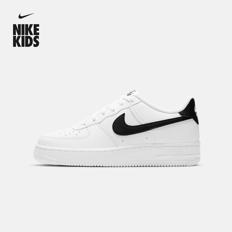 Nike Nike trẻ em chính thức AIR FORCE 1 big boy Giày thể thao Air Force One giày trắng mùa hè CT3839