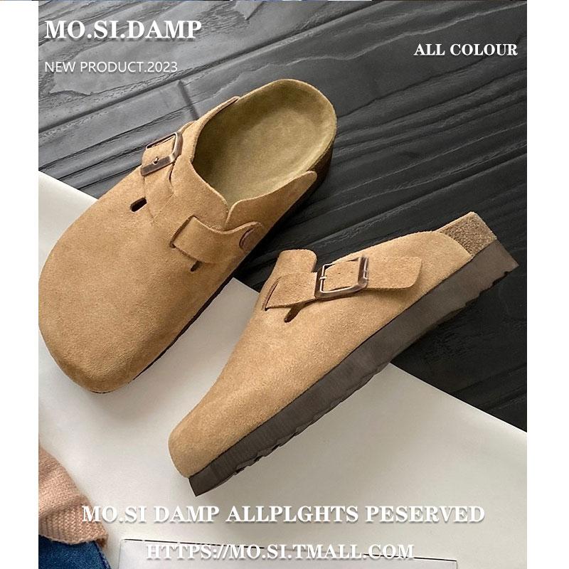 Bao Đầu Bán Dép Nữ Áo Khoác Ngoài Mùa Xuân Hè 2023 Giày Birkenstocks Đế Dày Cho Phụ Nữ Mang Thai Giày Slip-On