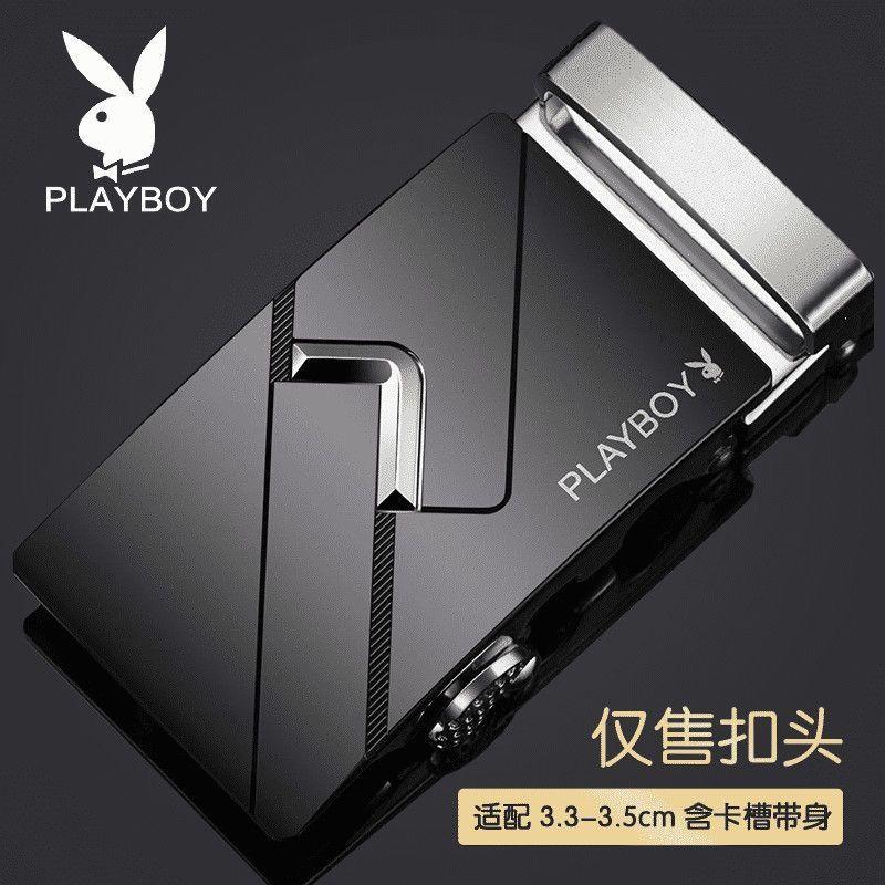 Playboy Dây Thắt Lưng Hợp Kim Đầu 3.5 Cm Nam Cao Cấp Khóa Tự Động Đa Năng Thắt Lưng Khóa Chính Hãng