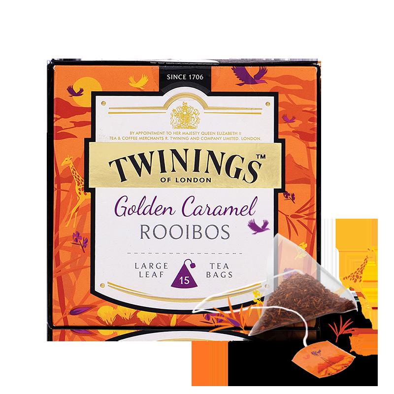 TWININGS Trà Twinings Caramel Rooibos 0 Caffeine Trà kho báu Nam Phi Túi trà Rooibos