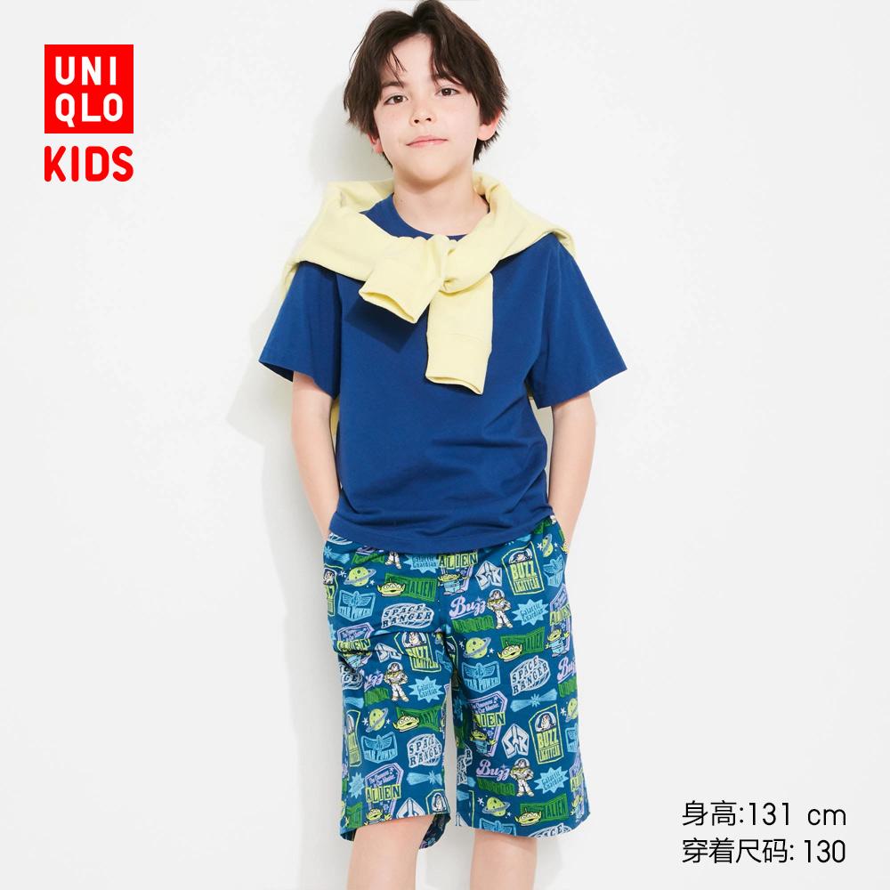 Quần áo trẻ em Uniqlo bé trai và bé gái UT quần thun cotton in hình nhân vật Disney Buzz Lightyear 459516