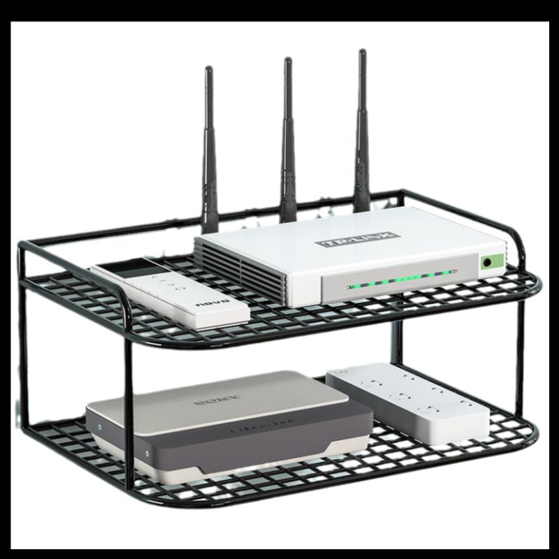 Giá treo tường tường Router hộp lưu trữ Set-Top Box giá treo tường miễn phí hộp đục lỗ wifi băng thông rộng