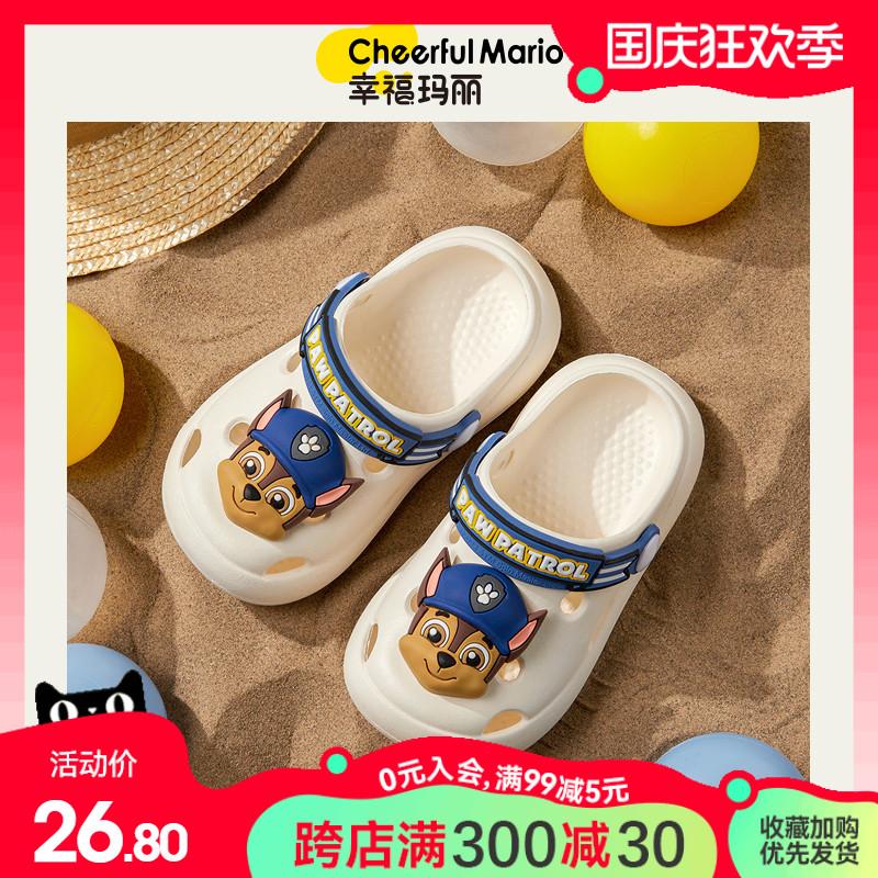 Paw Patrol Dép Trẻ Em Bé Trai Croc Giày Mùa Hè Trong Nhà Tập Đi Dép Trẻ Em Cho Bé Đi Biển Chống Trơn Trượt