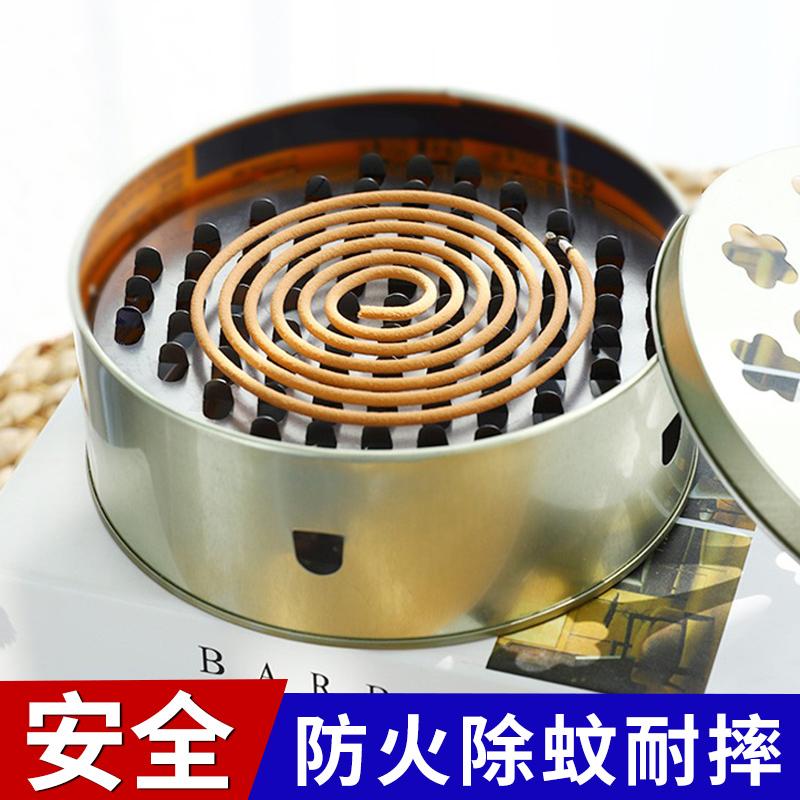 Sáng Tạo Đuổi Muỗi Hương Hộp Khay Kệ Hộ Gia Đình Hộp Gỗ Đàn Hương Đai An Toàn Bao Di Động Chống Cháy Tro Hộp Đuổi Muỗi Hương giá Đỡ