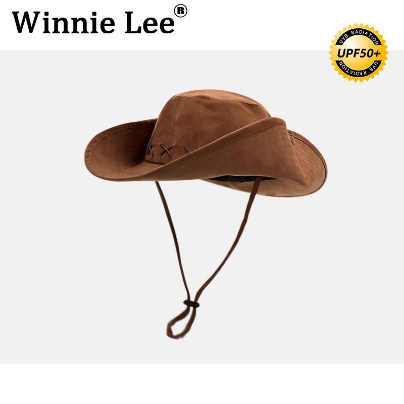 Winnie Lee Retro Mũ Cao Bồi Miền Tây Nữ Mùa Hè Ngoài Trời Mũ Chống Nắng Leo Núi Hiệp Sĩ Tấm Che Nắng Du Lịch Mặc