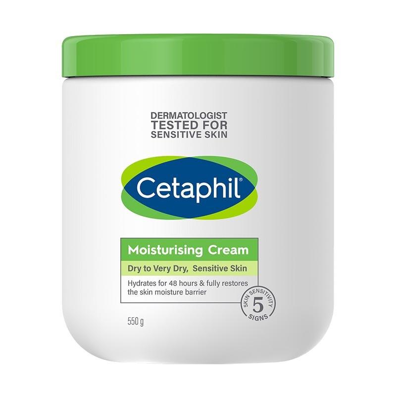 [Cửa hàng chính thức mua sắm toàn cầu] Cetaphil Skin Care Large White Can Body Lotion 550g có thể dùng để dưỡng ẩm cho da mặt