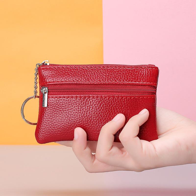 Phiên bản Hàn Quốc Ví Mini Thời Trang Tiền Xu Nữ Siêu Mỏng Ngắn Nhỏ Clutch Túi Chìa Khóa Nữ Túi Đựng Thẻ Túi Đồng Xu Triều