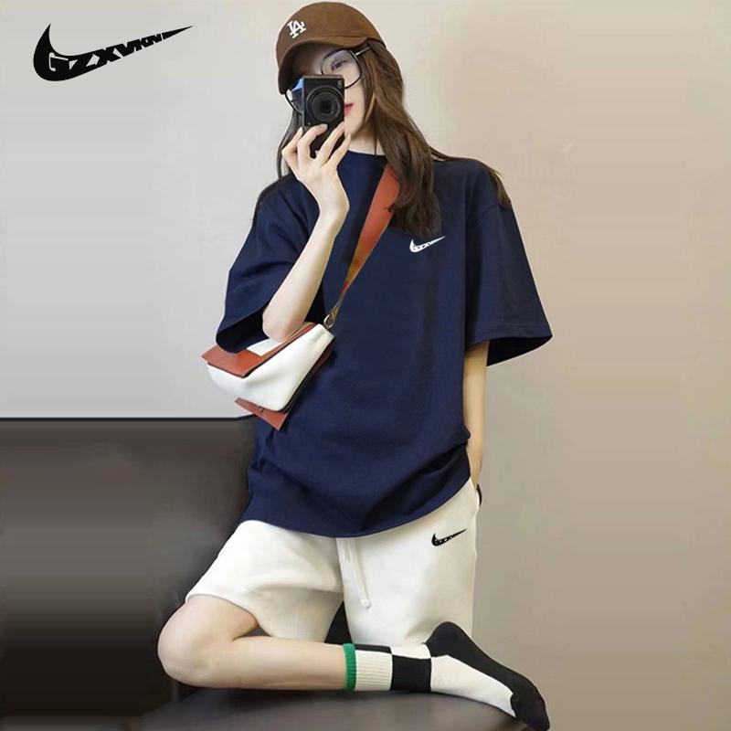 Bộ đồ thể thao Niketon nữ mùa hè mới 2023 chạy bộ mỏng giản dị với bộ quần áo hoàn chỉnh bộ đồ hai mảnh