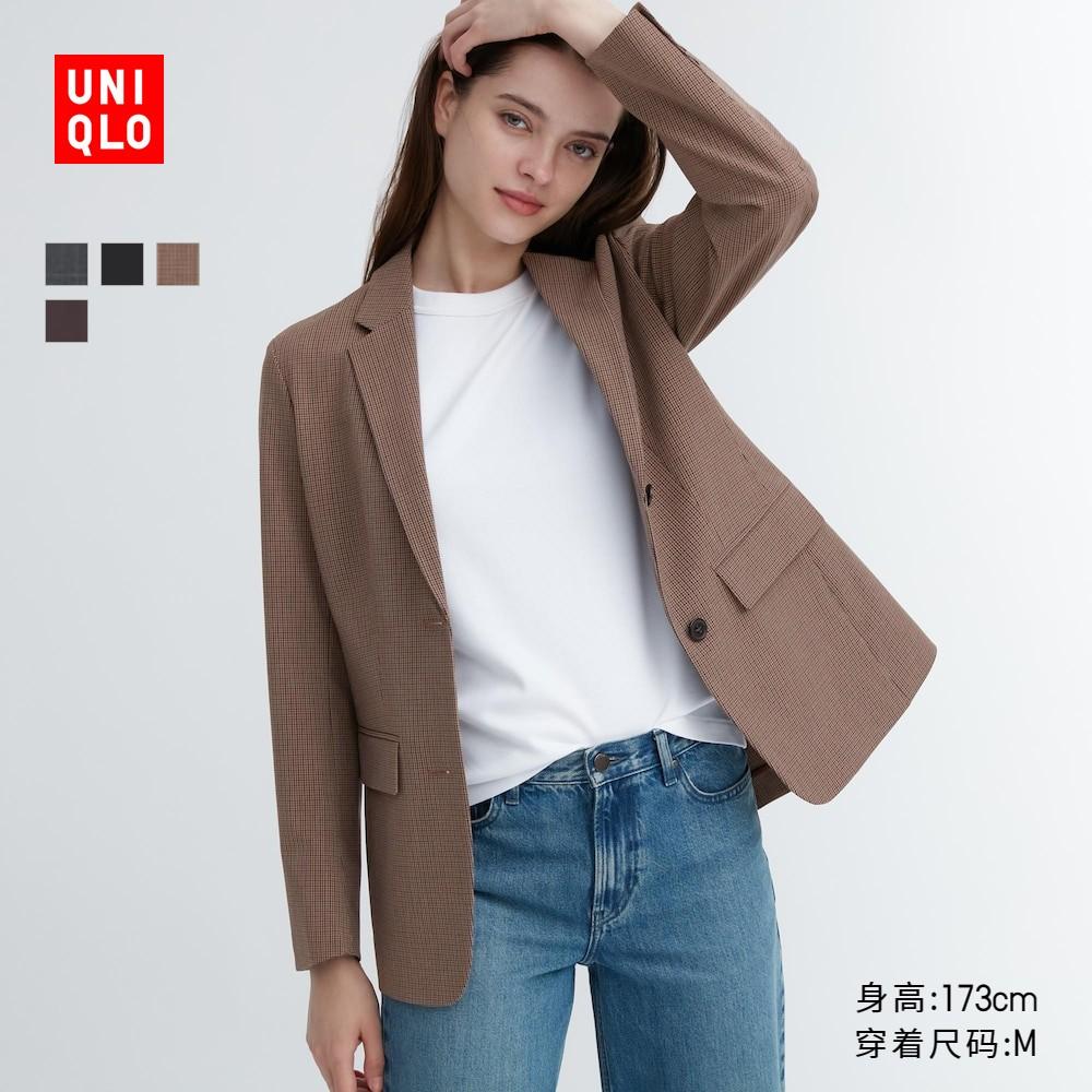 Bộ vest nữ Uniqlo (áo khoác vest, đi làm bình thường, phỏng vấn kinh doanh chuyên nghiệp, sản phẩm mới) 460904