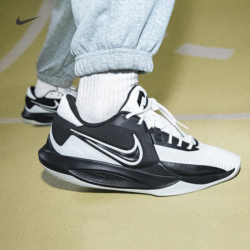 Nike PRECISION 6 chính thức giày bóng rổ nam cổ thấp mùa đông Nike hook DD9535