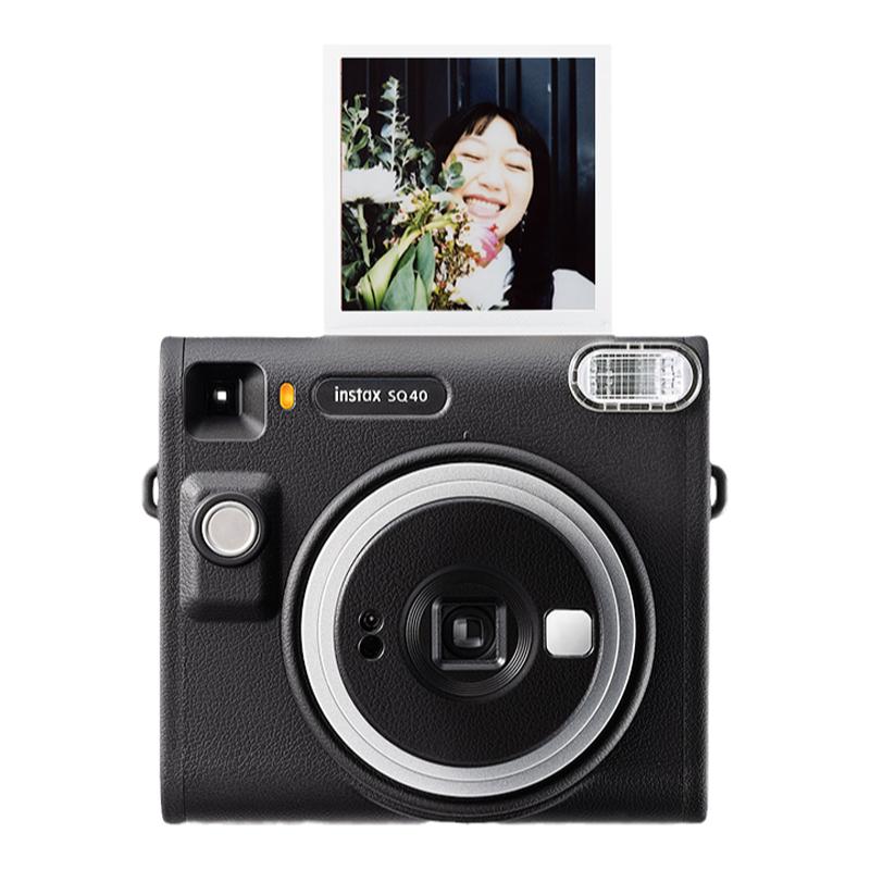 Máy ảnh lấy liền Fuji Instax SQUARE SQ40 kèm giấy ảnh Máy ảnh ngắm và chụp selfie chụp ảnh một lần