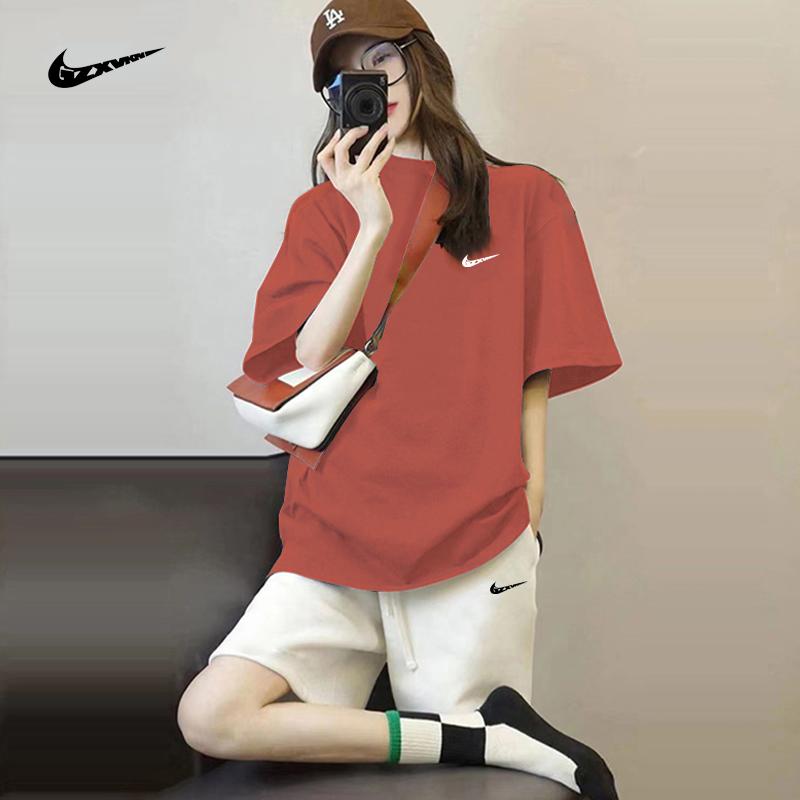 Bộ đồ thể thao nữ Nike 忳 2023 mùa hè mới bộ đồ mùa hè chạy bộ thời trang giản dị với một bộ