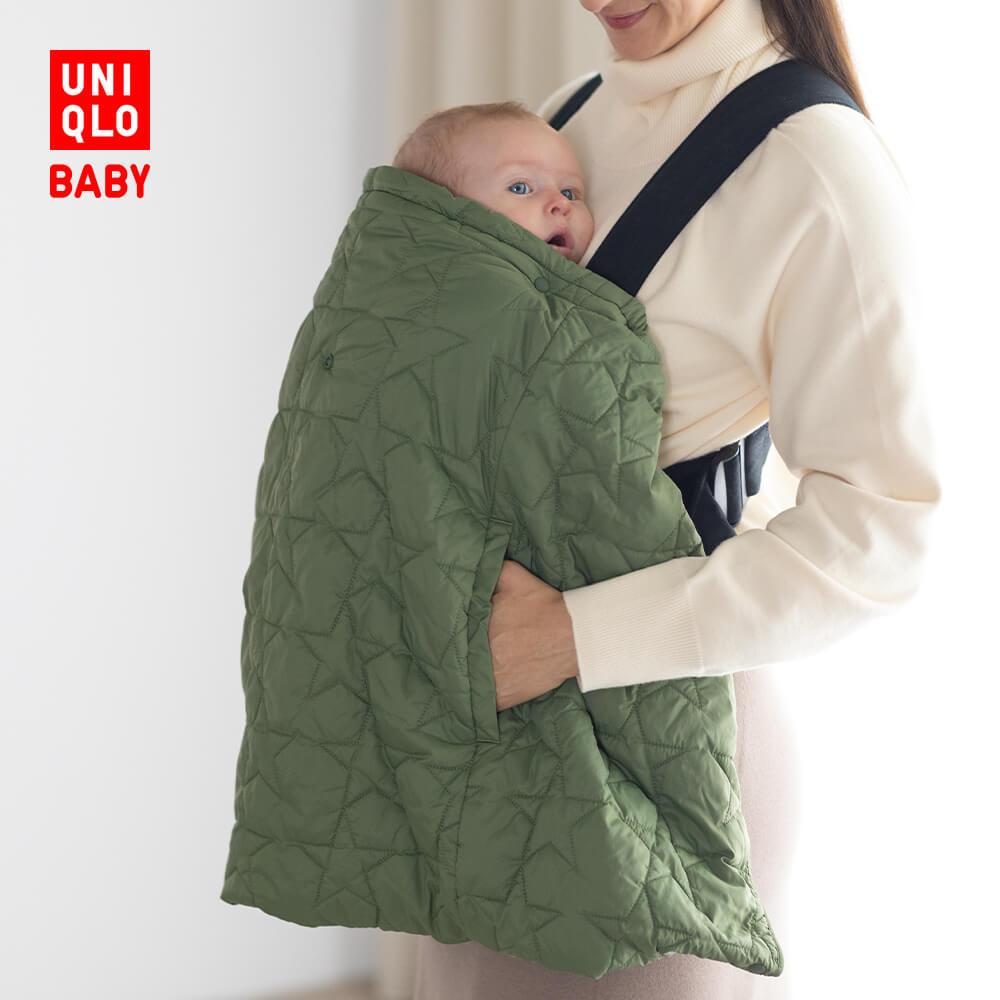 Chăn đôi Uniqlo có đệm ấm nhẹ cho trẻ sơ sinh/trẻ sơ sinh (kiểu mới) 460819