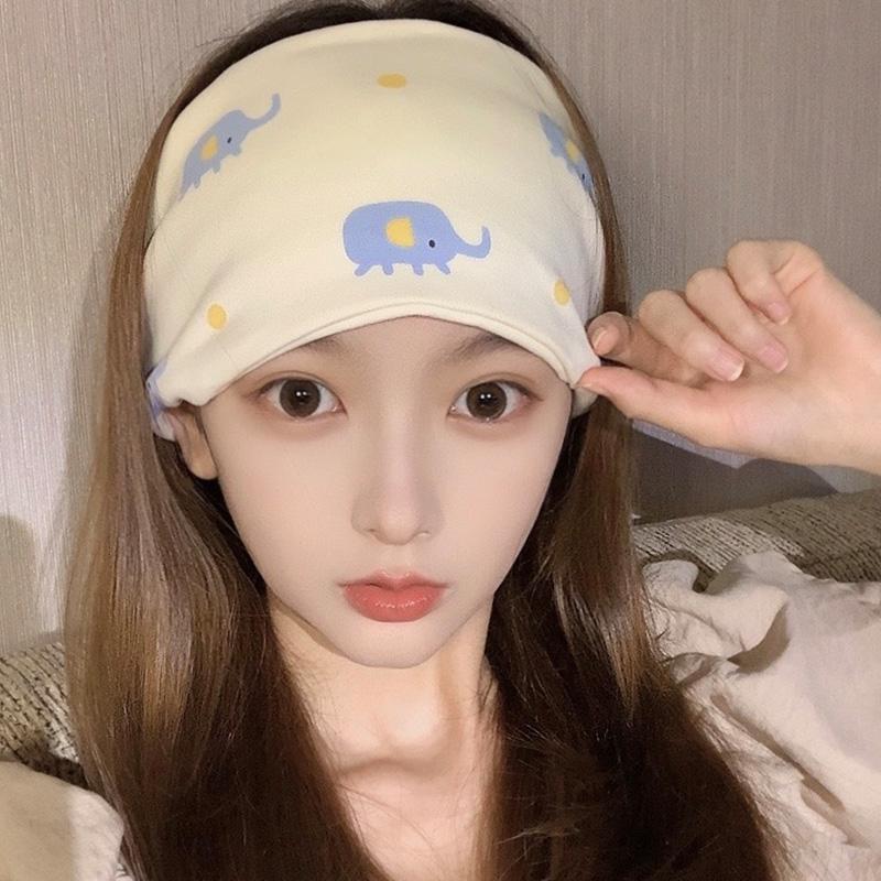 Mùa xuân và mùa hè sau sinh headband thời trang mỏng dễ thương Khăn trùm đầu mũ phụ nữ mang thai thoáng khí sau sinh rộng vành bà mẹ cotton thấm mồ hôi