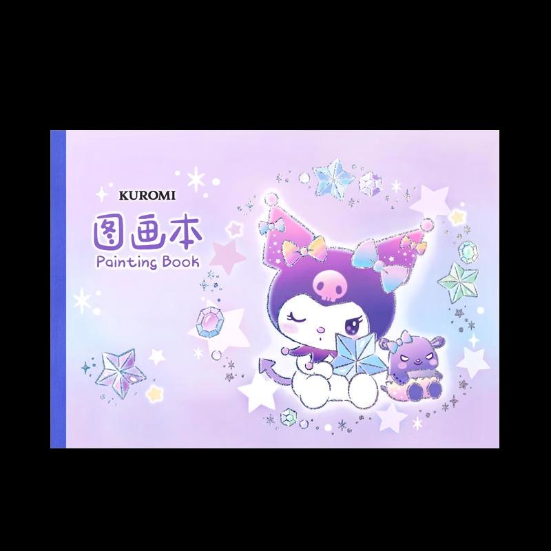 Sách vẽ trống dày A4 chính hãng Sanrio Giấy vẽ dễ thương Kuromi Sách vẽ graffiti cho trẻ em Sách vẽ mẫu giáo Học sinh tiểu học Album nghệ thuật đặc biệt Giấy vẽ phác thảo vẽ tay