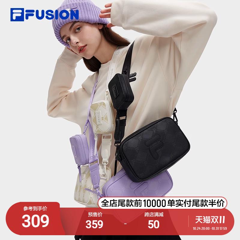 FILA FUSION Túi đeo vai nữ Fila mùa đông 2023 mới túi đeo chéo kẻ caro túi đựng máy ảnh dành cho nam