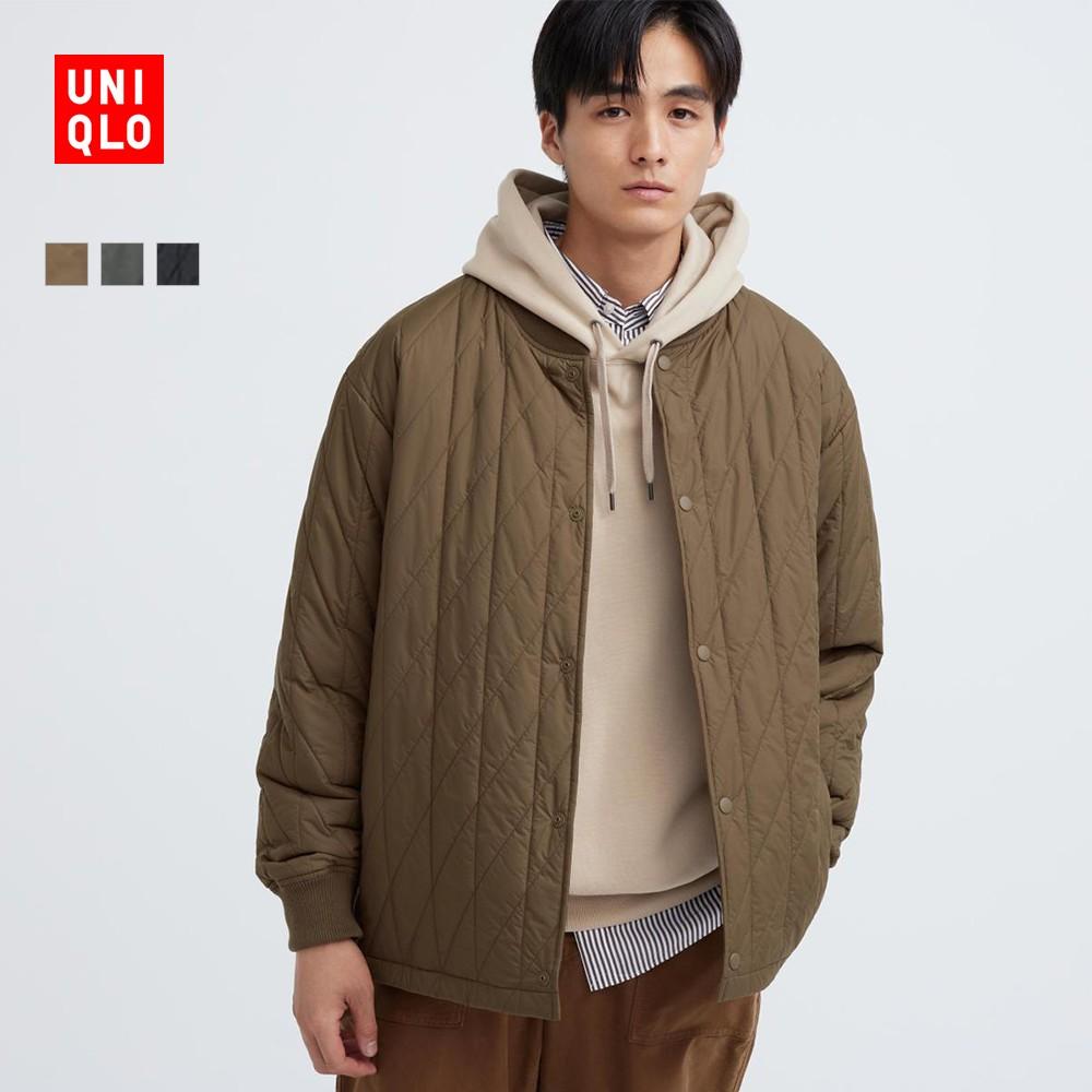 Quần áo Uniqlo air cotton nam HEATTECH áo khoác chần bông có đệm ẤM ẤM 468542