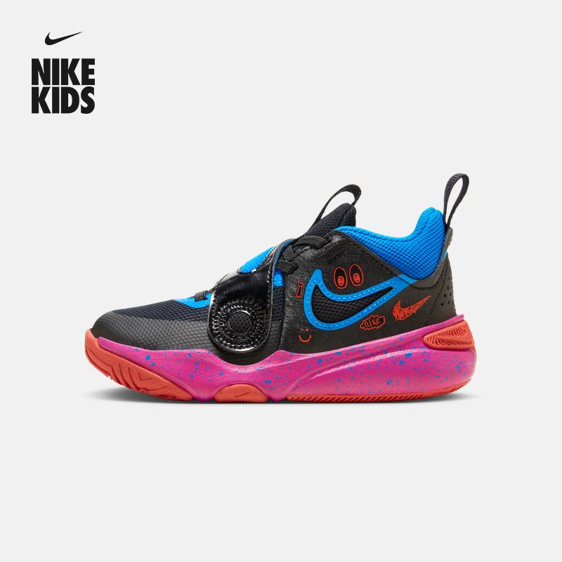 Nike Nike chính thức bé trai và bé gái TEAM HUSTLE 11 giày thể thao trẻ em mùa đông bóng rổ mới FD6727