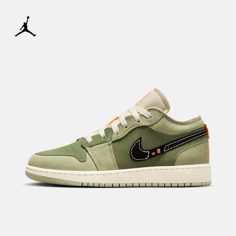 Jordan chính thức Nike Jordan bé trai AJ1 giày thể thao trẻ em cỡ lớn mùa đông mới giày thể thao cổ thấp FD9092