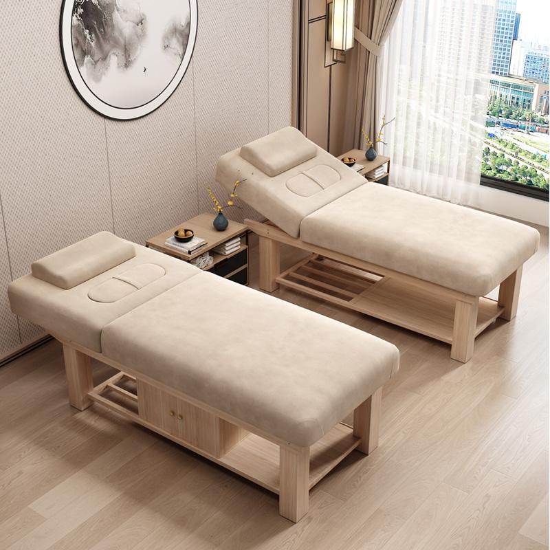 Giường làm đẹp bằng gỗ nguyên khối, giường massage spa chuyên dụng dành cho thẩm mỹ viện, giường massage lông mi, thêu lông mi, moxibustion, ngoáy tai, giường vật lý trị liệu y học cổ truyền Trung Quốc