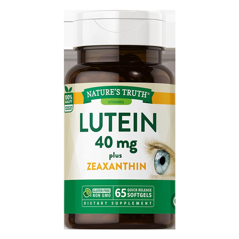 [Tự vận hành] Viên nang Lutein tự nhiên của Mỹ 40mg công thức kết hợp hàm lượng cao dành cho người lớn nhập khẩu 65 viên