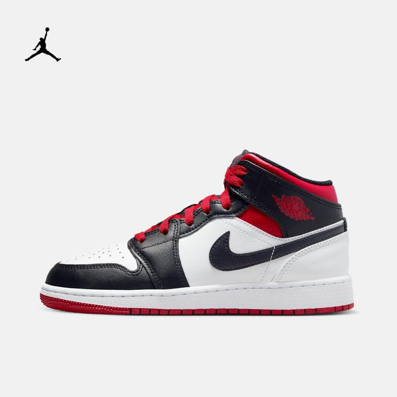 Jordan chính thức Nike Jordan boy AIR JORDAN 1 AJ1 giày thể thao trẻ em cỡ lớn mùa xuân DQ8423