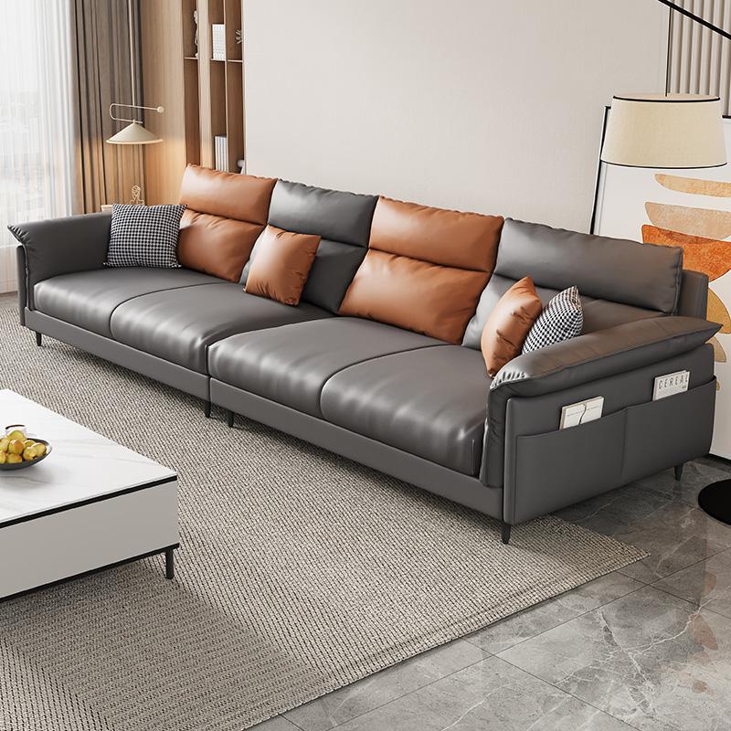 2023 Mới Móng Vuốt Mèo Công Nghệ Sofa Vải Đơn Giản Hiện Đại Thẳng Hàng Căn Hộ Nhỏ Phòng Khách Nội Thất Quảng Đông Phật Sơn