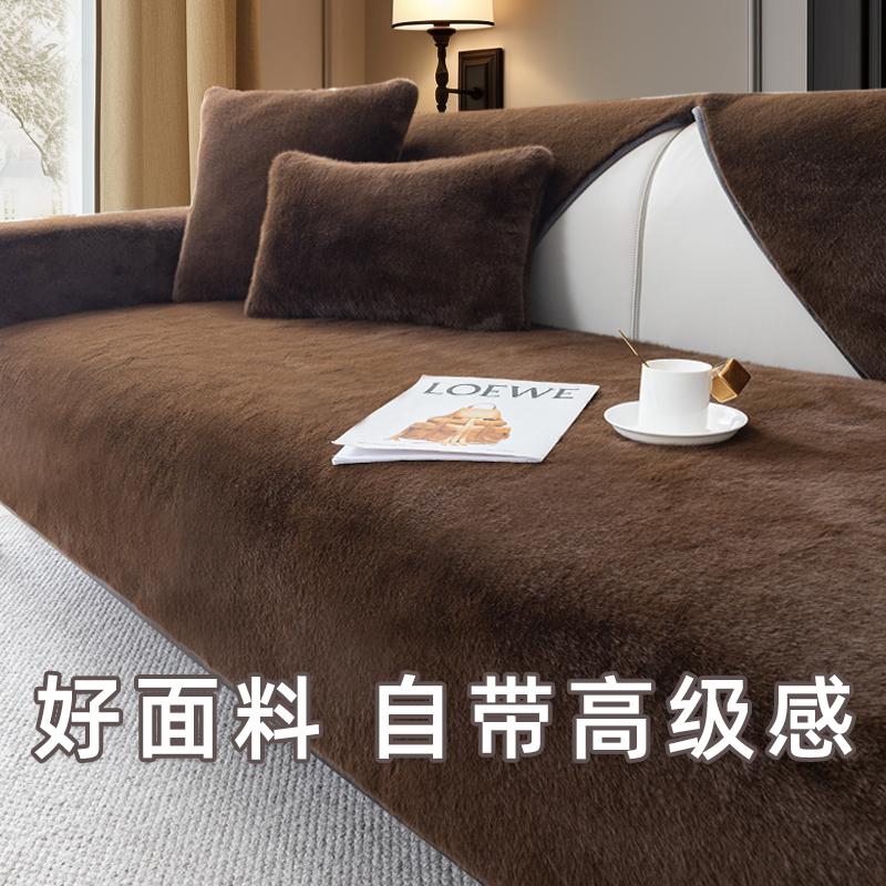 Cao cấp Milan chồn sang trọng dày ấm đệm sofa chống trơn trượt da thật chính hãng gỗ chắc chắn gỗ gụ đệm ghế sofa