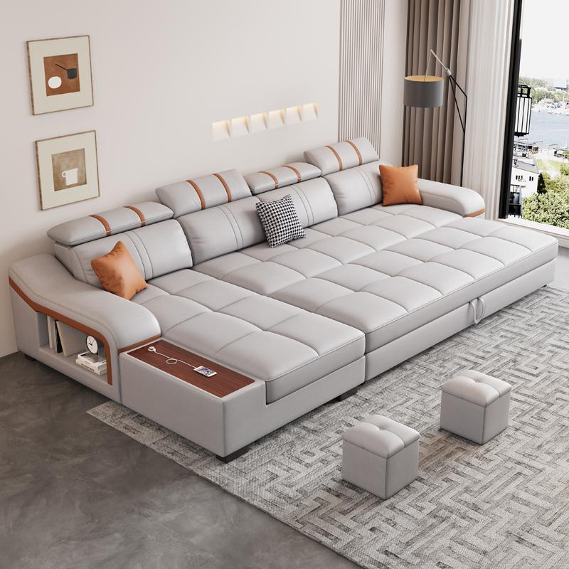 2023 Mới Mèo Xước Vải Đôi Thẳng Sofa Giường Có Thể Gập Lại Đa Năng Lưu Trữ 3 Người căn Hộ Nhỏ Phòng Khách