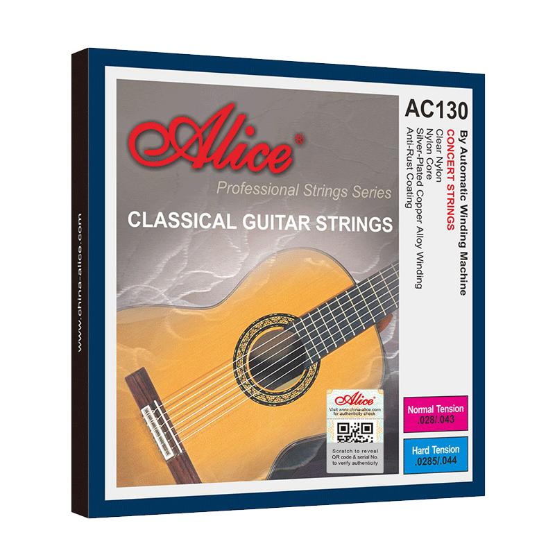 Chính Hãng Alice Dây Đàn Guitar Cổ Điển AC130 Dây Nylon Mạ Bạc Trọn Bộ Dây Bộ 6 Phụ Kiện