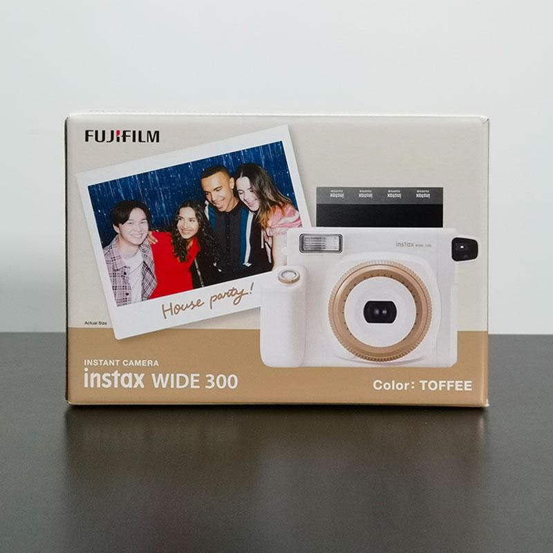 Máy ảnh khổ rộng 5 inch Fuji wide300 Polaroid nguyên bản màu cà phê sữa đích thực mới còn hàng với giấy ảnh miễn phí