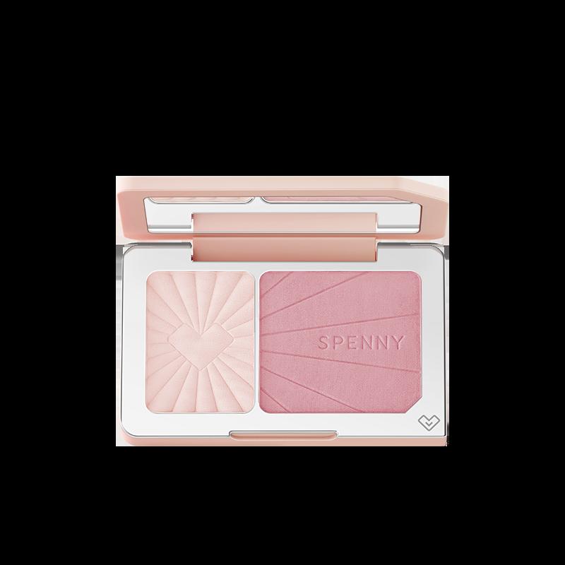 [Sản phẩm mới] Shi Penny Dual Blush Sunburning dành cho nữ Màu sưng húp Màu thu nhỏ Màu má hồng tất cả trong một Màu tím mờ làm sáng