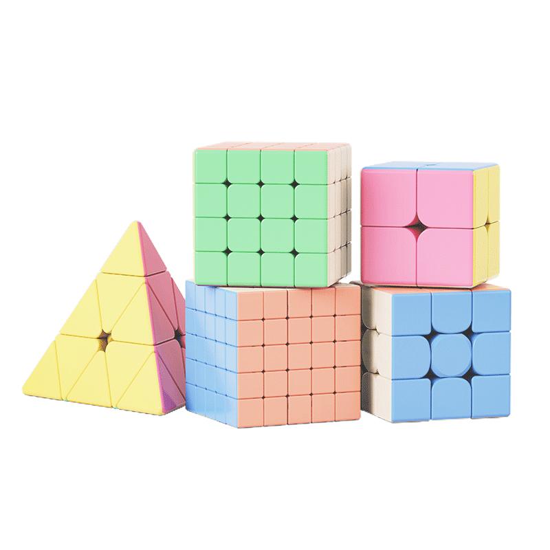 Macaron Rubik's Cube 2, 3, 4, 5, 3 cấp độ, trò chơi 4, đồ chơi giáo dục đặc biệt dành cho trẻ em, giải nén kim tự tháp cho học sinh