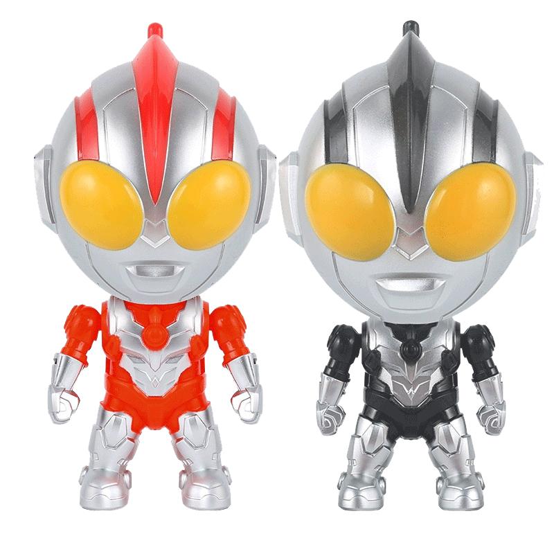 Bấm và xoay Ultraman Con Quay Đồ Chơi Trẻ Em Siêu Nhân Biến Hình Phát Sáng Nhạc Bé Trai Trận Quà Tặng Sinh Nhật