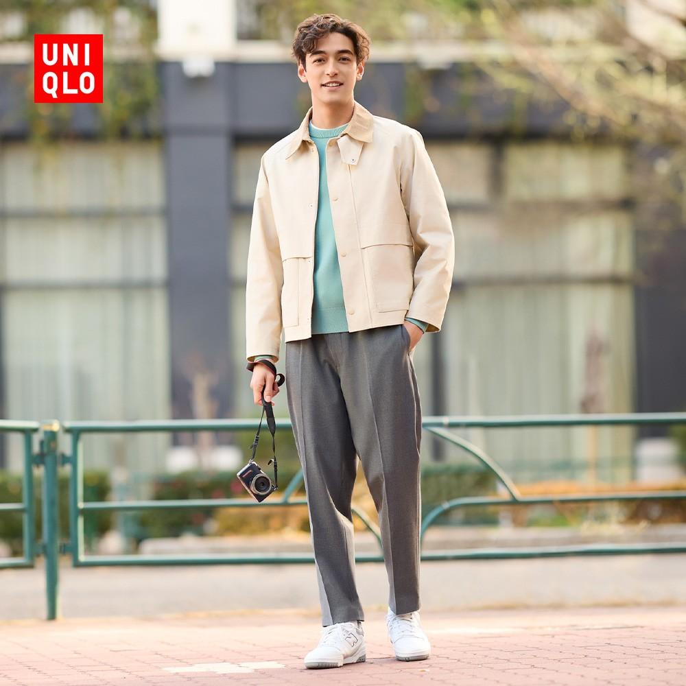 Uniqlo nam thun chín điểm quần thông minh quần đi lại giả len phong cách thông thường 463930/459703