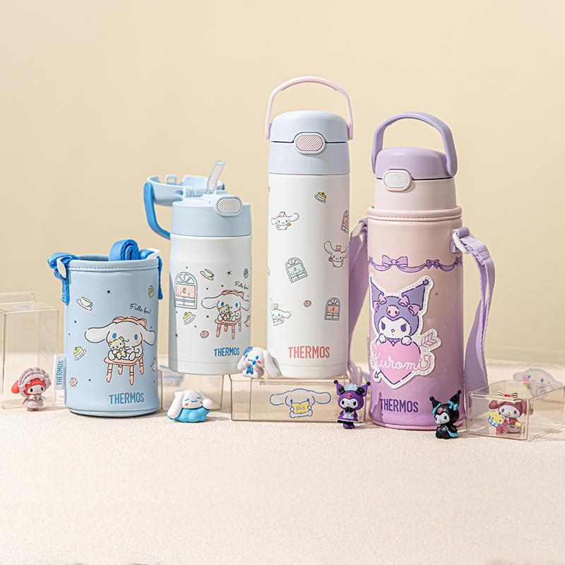 Bình giữ nhiệt hàng đầu của cửa hàng trẻ em sippy cup cốc nước cách nhiệt dành cho trường học cốc uống nước trực tiếp di động đặc biệt Kuromi