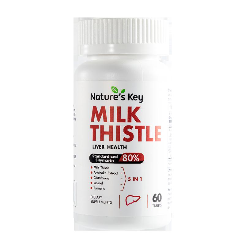 [Tự vận hành] American NaturesKey Milk Thistle Viên Bảo Vệ Gan Cây Kế Sữa Thức khuya và làm thêm giờ 60 Viên