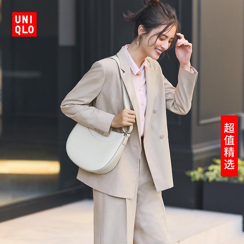 Uniqlo Nữ Giả Da Satchel (Túi Đeo Vai Đi Làm Thường Ngày Mùa Xuân 2024 Phong Cách Mới) 464482