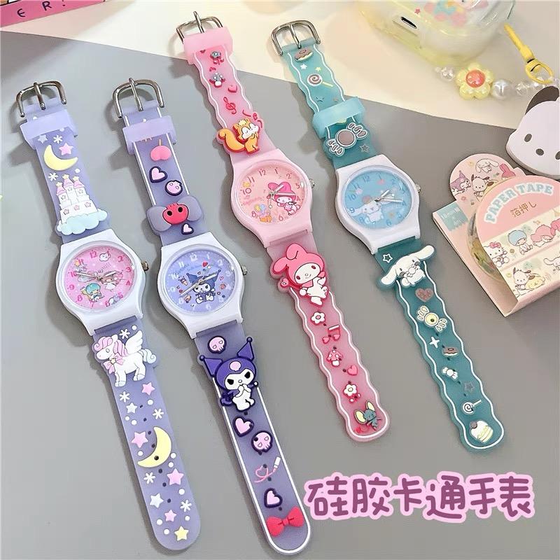 Hoạt Hình Sanrio Đồng Hồ Trẻ Em Bé Gái Trường Tiểu Học Bé Gái Dễ Thương Chống Thấm Nước Chỉ Xem Thời Gian Điện Tử Trẻ Em