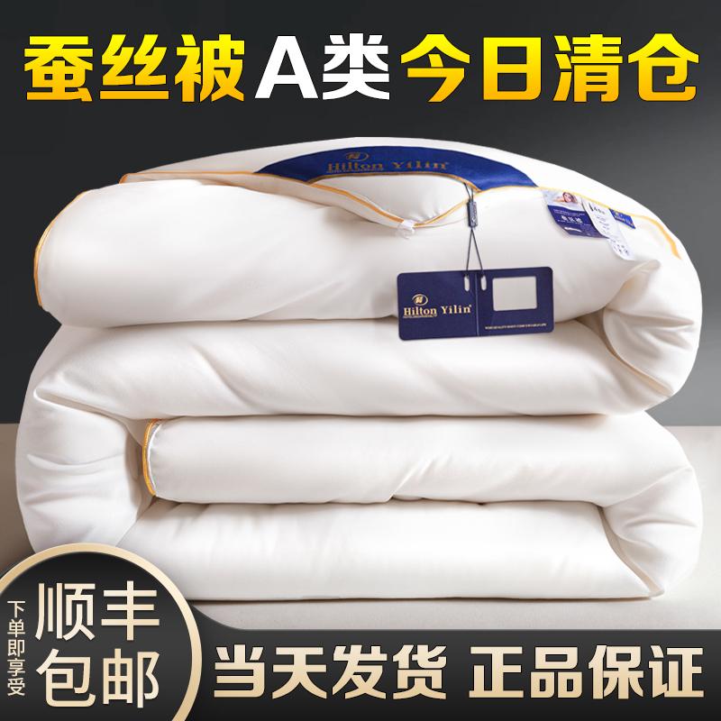 Xuất khẩu A + chăn lụa 100% dâu tằm chăn xuân thu chăn cotton chính hãng mùa hè lõi chăn mát mẻ chăn đôi dày chăn mùa đông