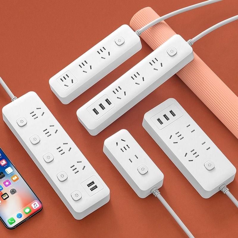 Bảng điều khiển ổ cắm đa năng Miyong hộ gia đình USB dây nối dài nhiều lỗ ký túc xá sinh viên dải cắm có dây