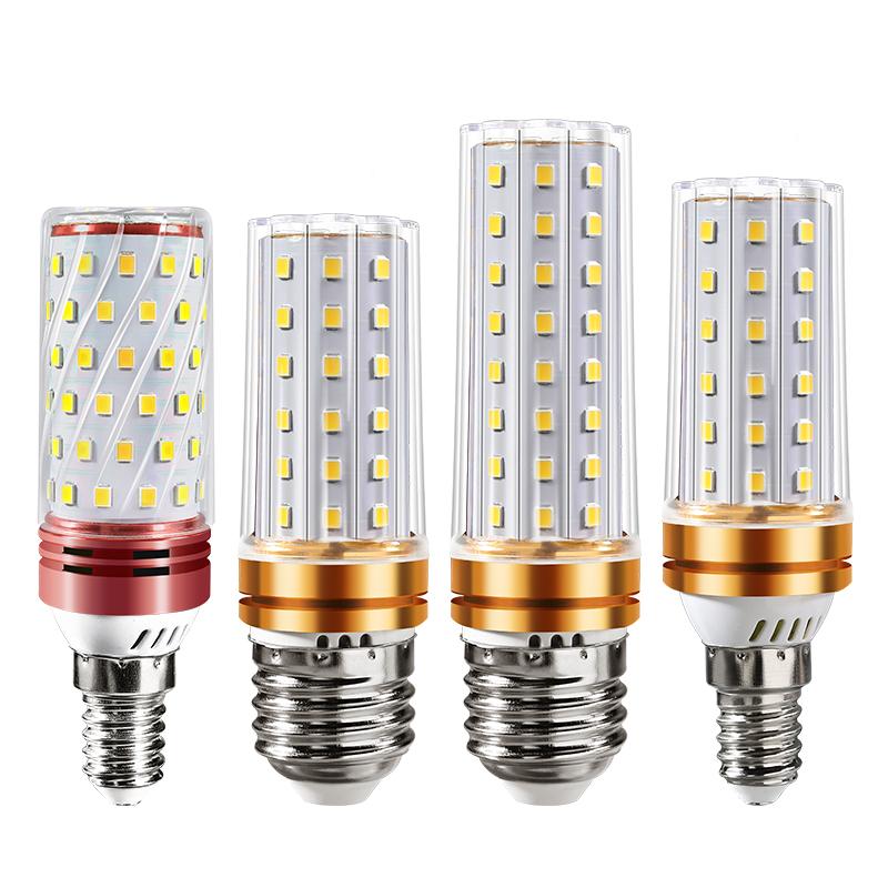 Bóng đèn ren LED đèn tiết kiệm năng lượng e27 miệng vít nhỏ e14 hộ gia đình siêu sáng ba màu đèn ngô đèn chùm thông minh ánh sáng ấm áp