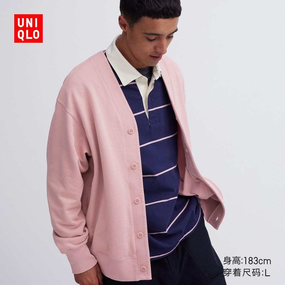 Áo khoác cardigan dệt kim chữ T dài tay dày dặn của Uniqlo nam nữ 462199/462696/458450