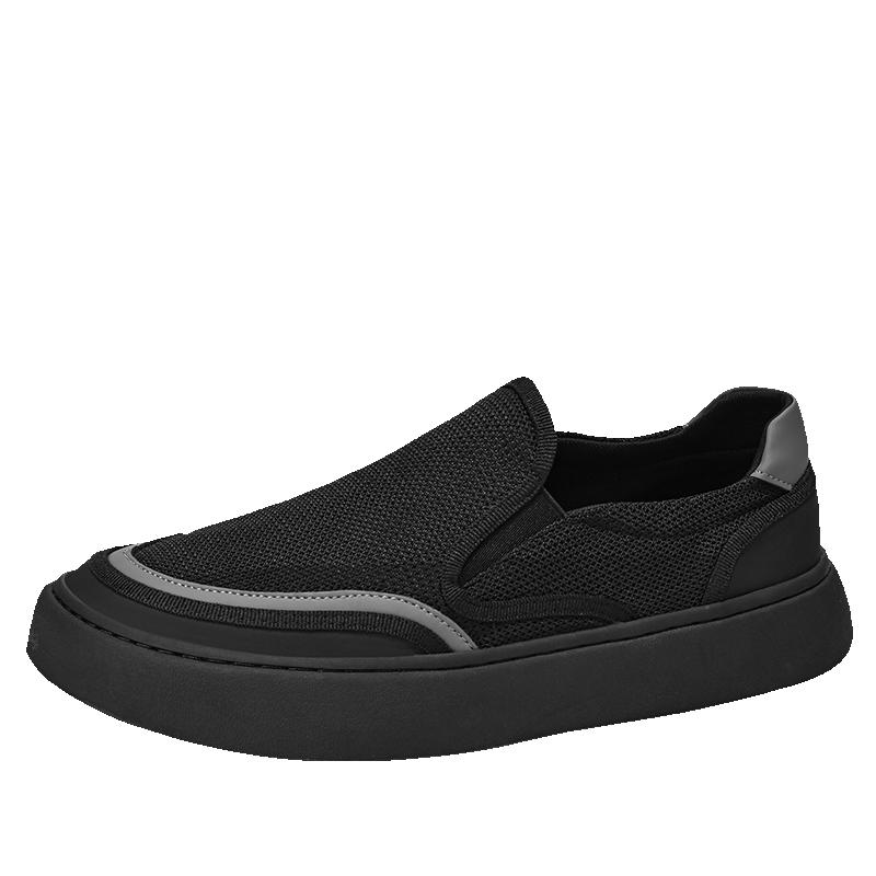 Giày Vải Nam 2024 Mùa Hè Mới Thoáng Khí Mỏng Cổ Giày Sneaker Slip-On Lười Cũ Bắc Kinh Giày Vải